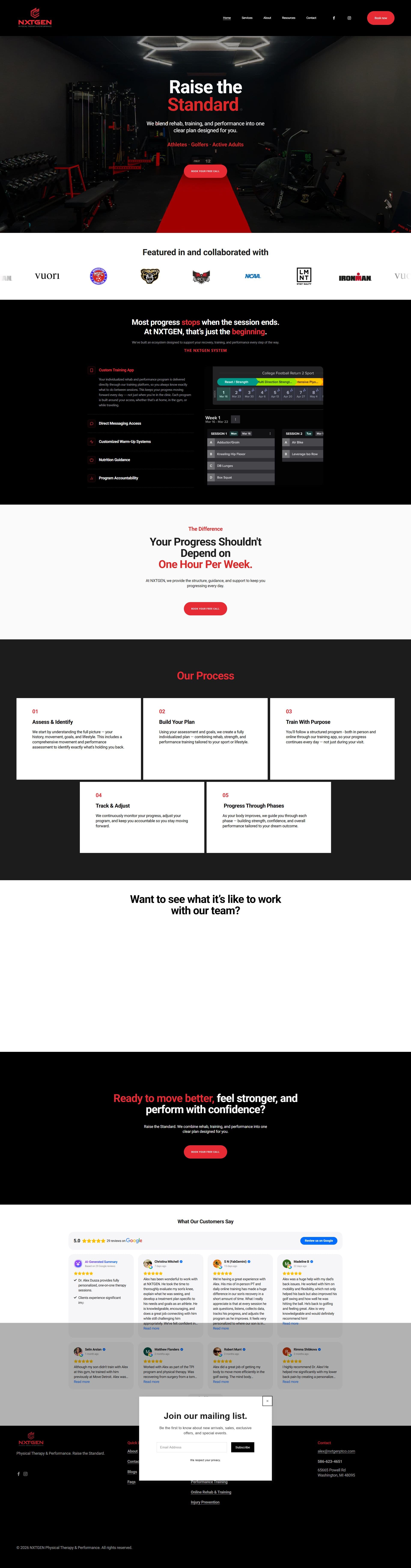 NXTGEN PT Co Homepage